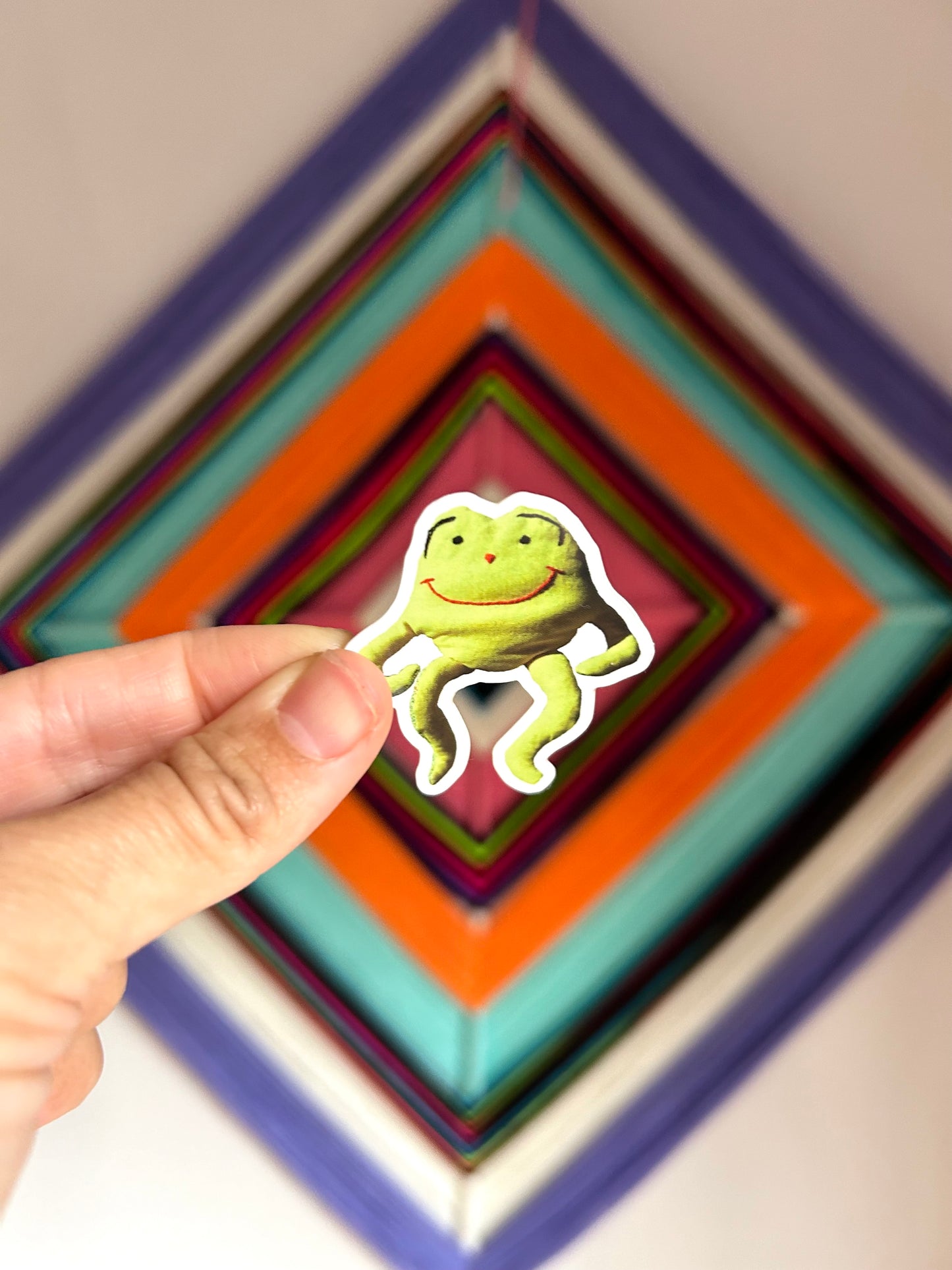 2β Bean Frog Sticker