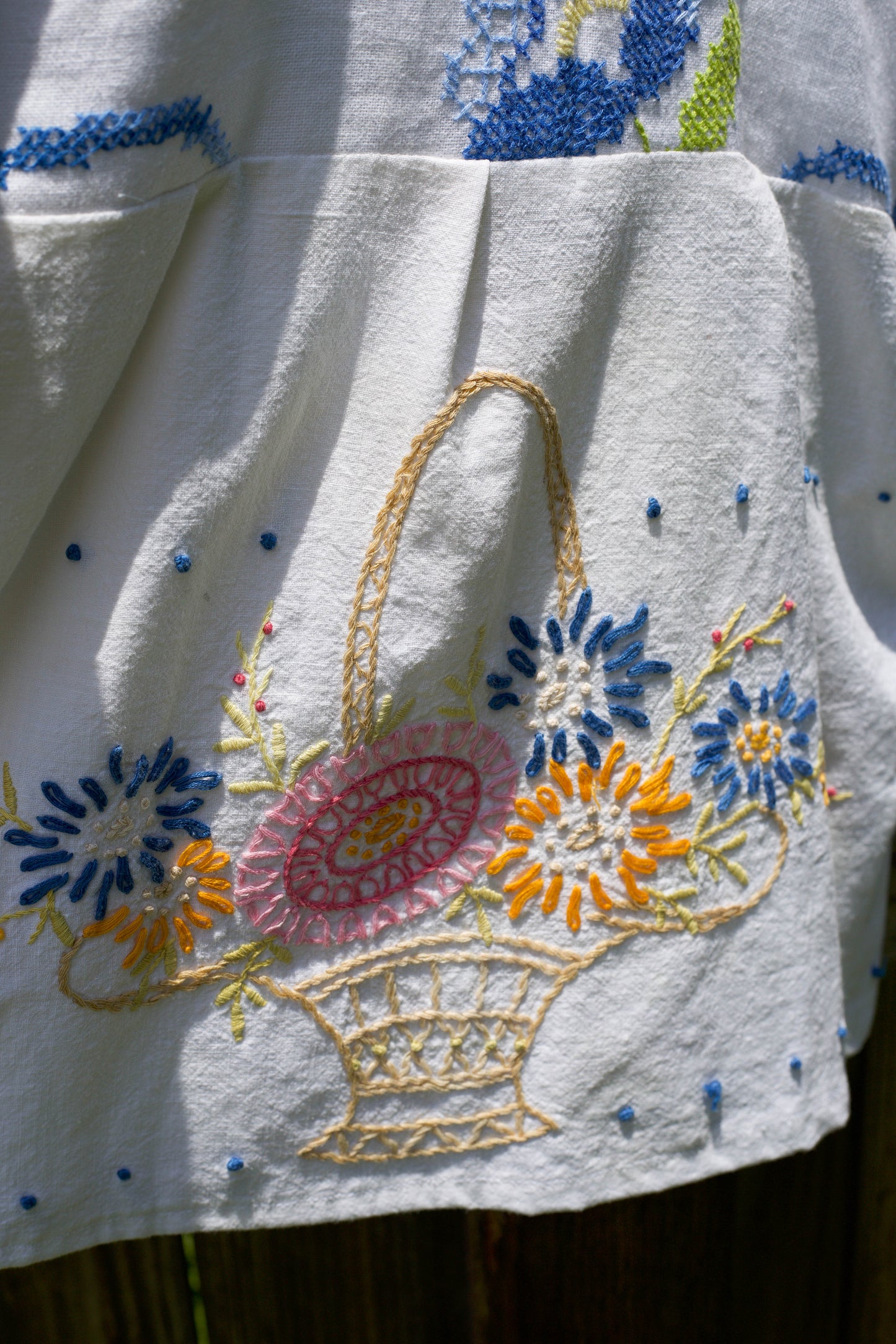 Grandma's Old Linens Folk Top